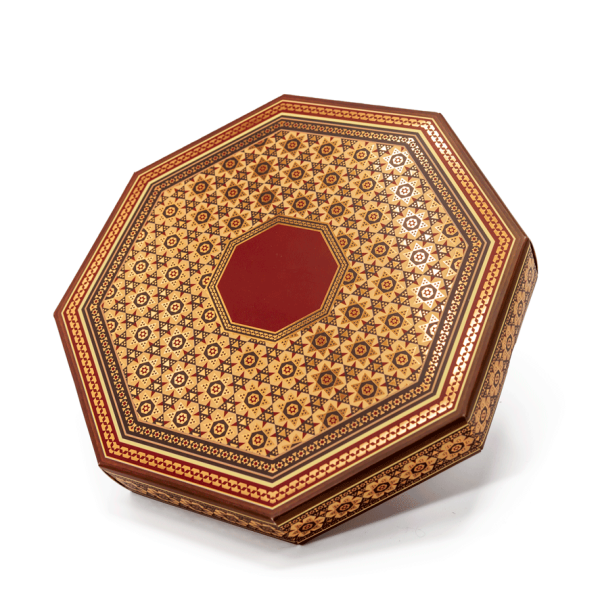 قیمت هر جعبه در پک 12عددی جعبه هشت ضلعی طرح خاتم کد BL01