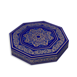 قیمت هر جعبه در پک 12عددی جعبه هشت ضلعی طرح نیلگون کد BL01